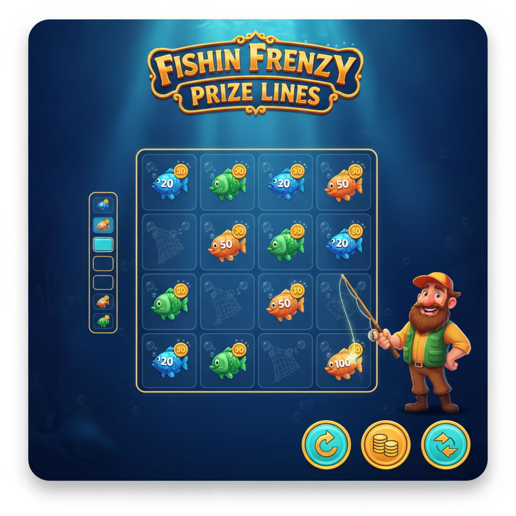 Fishin' Frenzy Prize Lines